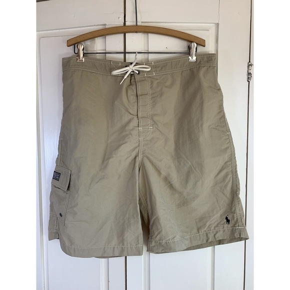 Polo Ralph Lauren Swimwear Swim Trunks Mens XL Cargo Bathing Suit Shorts READ - Picture 2 of 15
